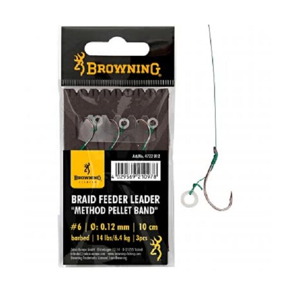 Browning Feeder Leader Method Pellet Band 3St. 10cm