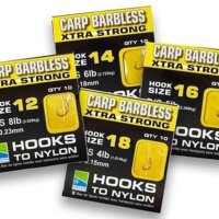 Preston Barbless Carp Strong Hooks to Nylon Gr.12