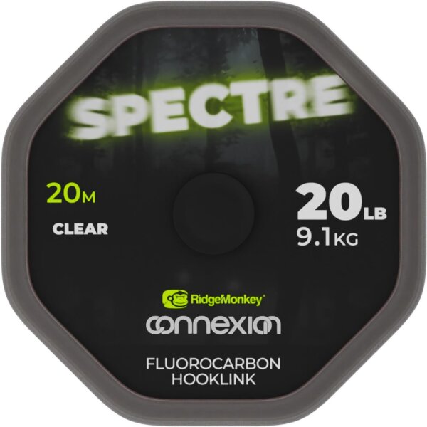 Ridge Monkey Connexion Spectre Fluorocarbon Hooklink 20b 20m