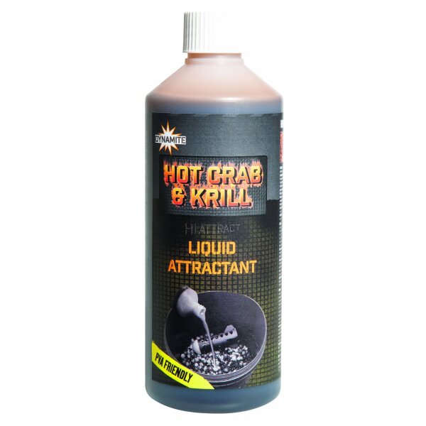 Dynamie Baits Hot Crab&amp;Krill Liquid 500ml